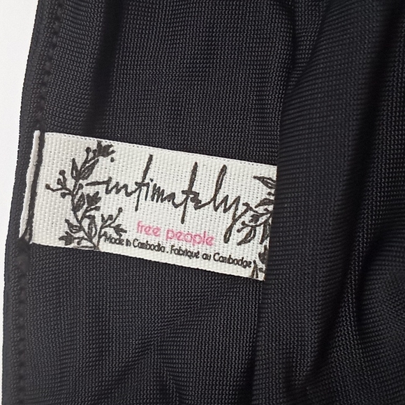 Free People Be Cool Brami Crop Bralette Black - Picture 9 of 13